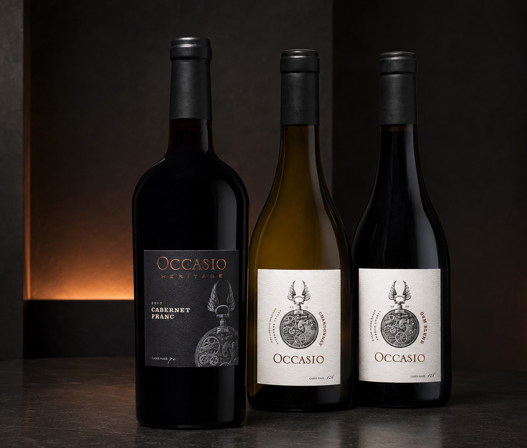 Selection of Occasio Winery wines